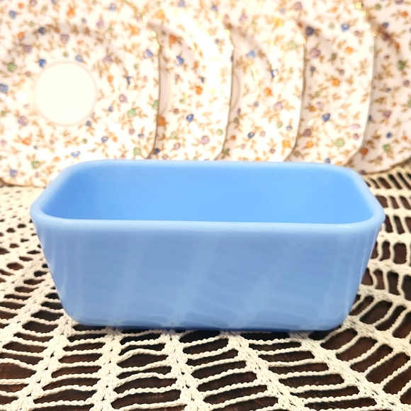 Pyrex Kitchen Vintage Pyrex Delphite Blue Refrigerator Butter Dish No Lid Canada Poshmark